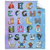 Cartoon Truck Letters Digital-printed Polyester Bedroom Velvet Flannel Soft Sofa Cover Blanket Fleece Soft Sofa Cover Blankets