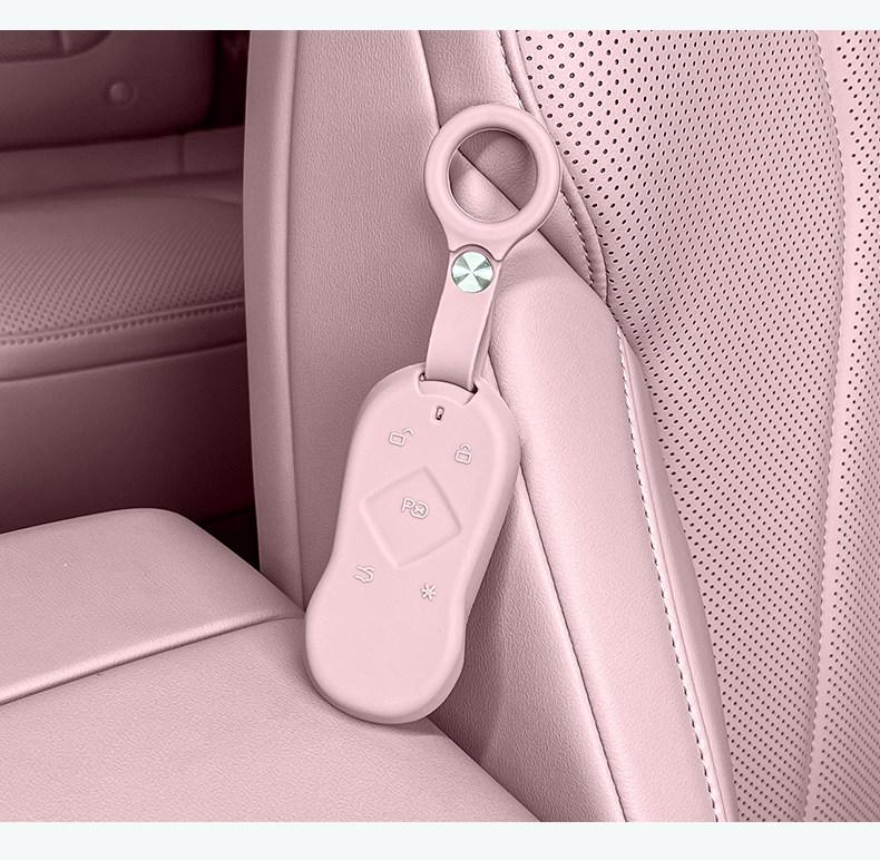 For 2026 XPENG L03 Silicone Key Cover, Original Car Color Full Wrap Anti-Drop Remote Key Case Protector Interior Accessories