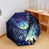 Friday 13th Pattern Pattern New Style Umbrella, 1 Piece Automatic Folding Umbrella, Portable Foldable Travel Umbrella, Outdoor Umbrella,Birthday Gift