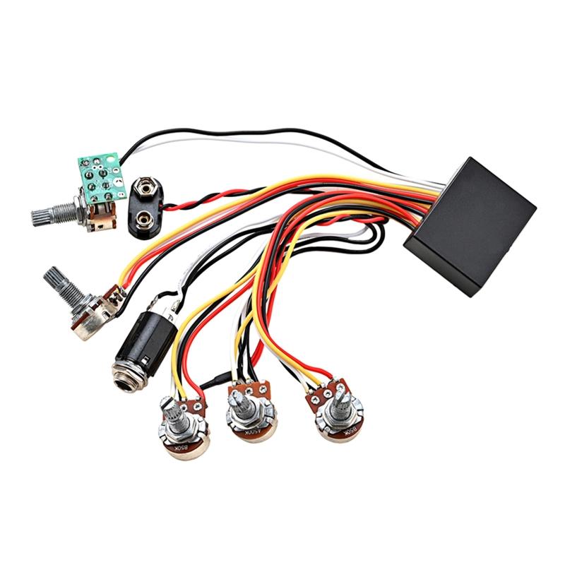 Předzapojený obvod basového předzesilovače Snímač Aktivní Pasivní EQ Ekvalizér pro Basový Snímač