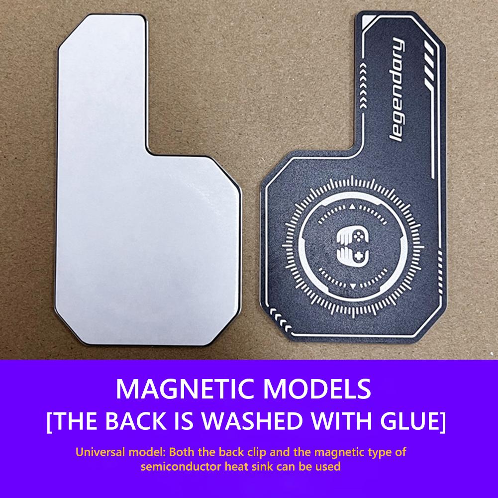 Płyta chłodząca do telefonu komórkowego Rozszerzona powierzchnia chłodząca Mini chłodnica do gier dla gry PUBG Kompatybilna magnetyczna/ Klips tylny do telefonu komórkowego