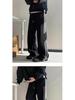 Men's Wide-Leg Striped Casual Pants - New Autumn/Winter 2025 Trend, Plus Velvet, Loose Fit