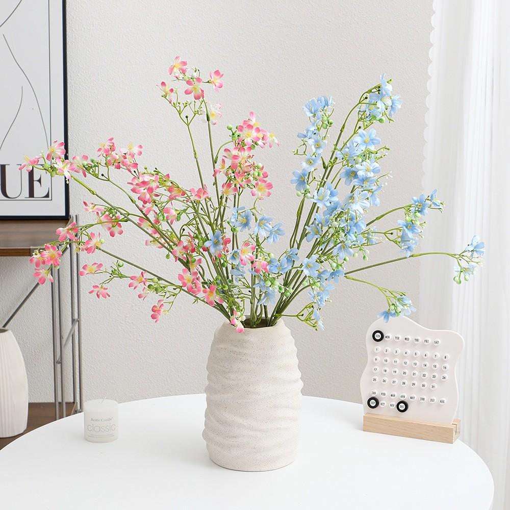 Floral Display Artificial Silk Flowers Pink Artificial Faux Plants Living Room Ornaments