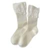 Spring and Autumn Children's Knee-length Lace-trimmed Pile-up Socks, Sweet Long Socks, Simple Style, Pure Cotton Women's Socks, Ballet Style