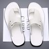 Sandali in Pelle alla Moda Semplici da Uomo Taglia Grande Scarpe da Spiaggia Giovanili Pantofole Suola in Gomma Calzature Casual Comode