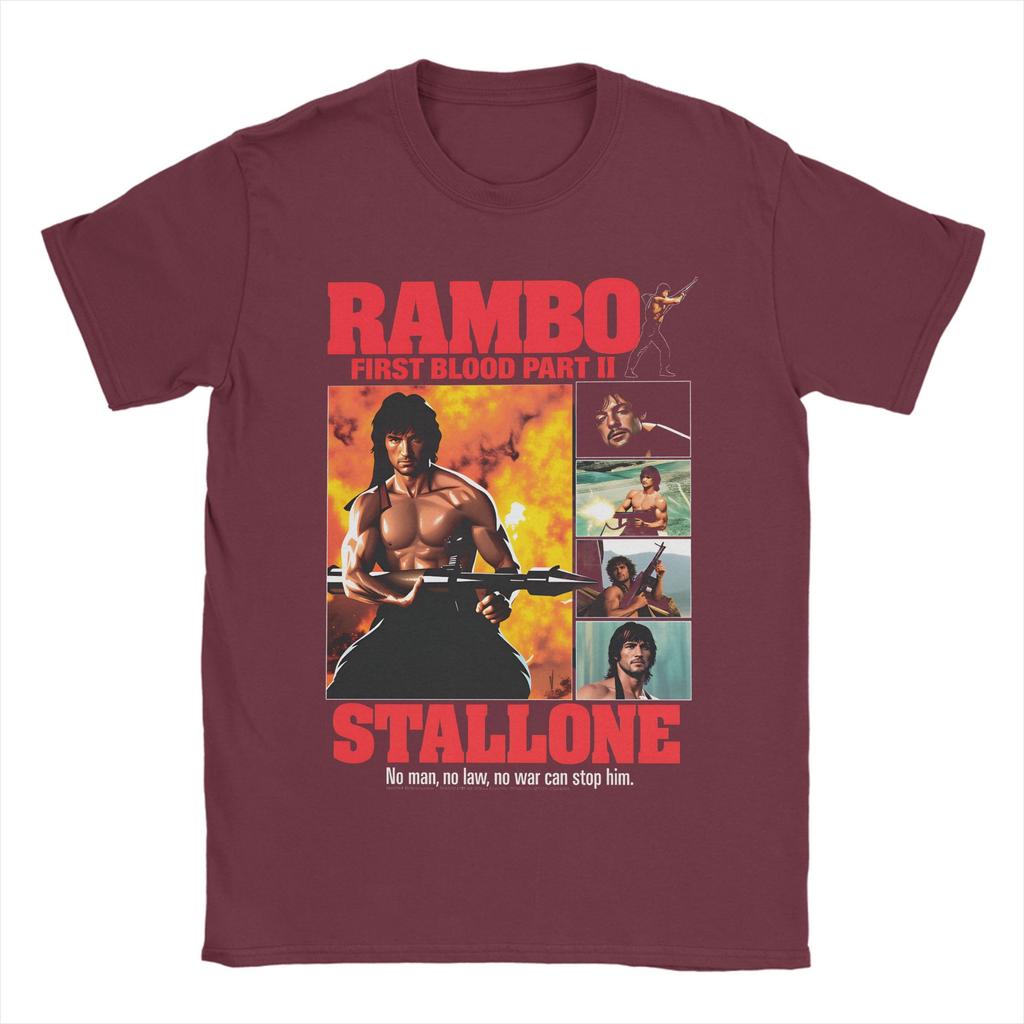 Rambo First Blood TShirt Beach Leisure TShirts Cotton ONeck Plus Size Tees Short Sleeve Vintage Tops
