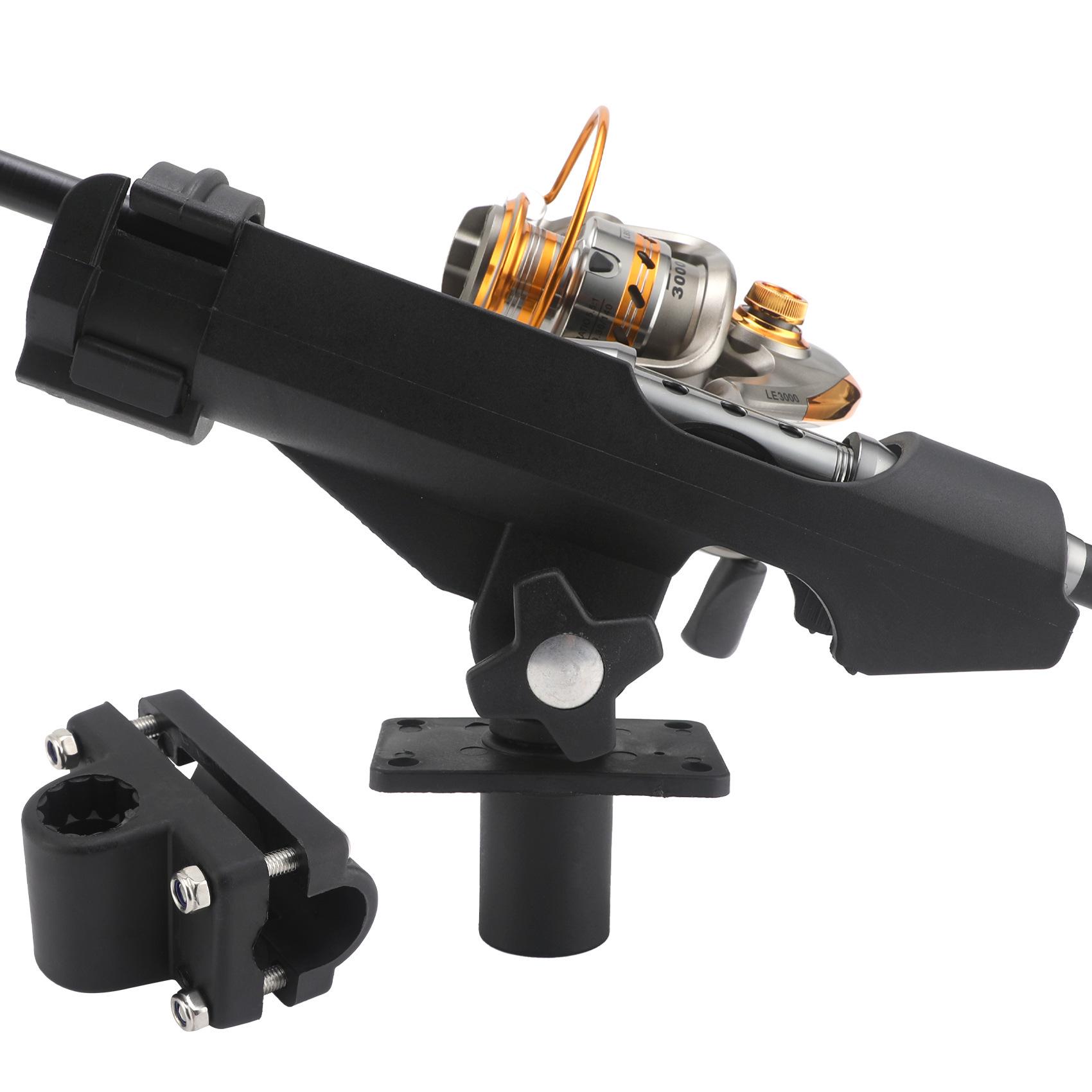 

Rotatable Inflatable Kayak Fishing Seat with Adjustable Rod Holder Platform 1 Rod Holder чорний