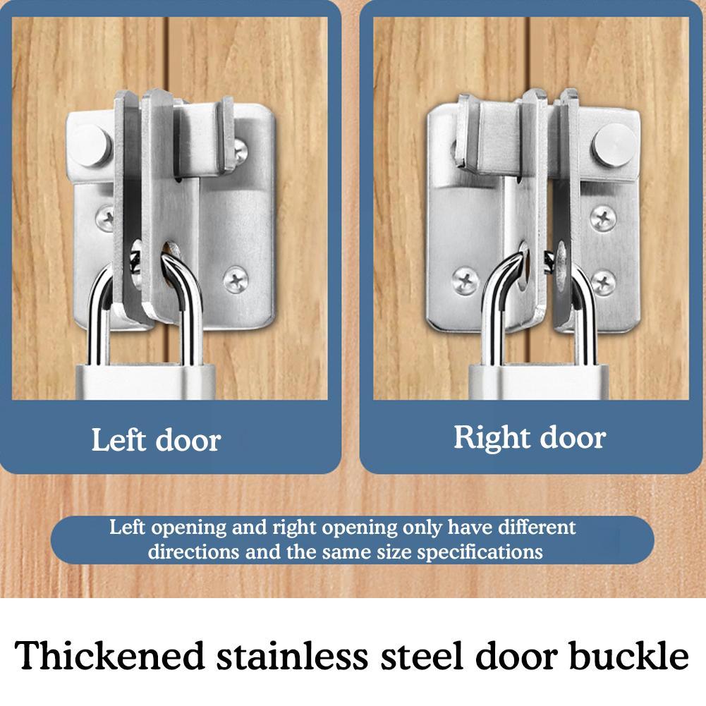Ενεργοποίηση Αριστερά / Δεξιά Σύντομο Μπουλόνι Αντικλεπτικής Ασφάλειας Χοντρό ντουλάπι από ανοξείδωτο πάχος κλειδαριά πόρτας W0Z1