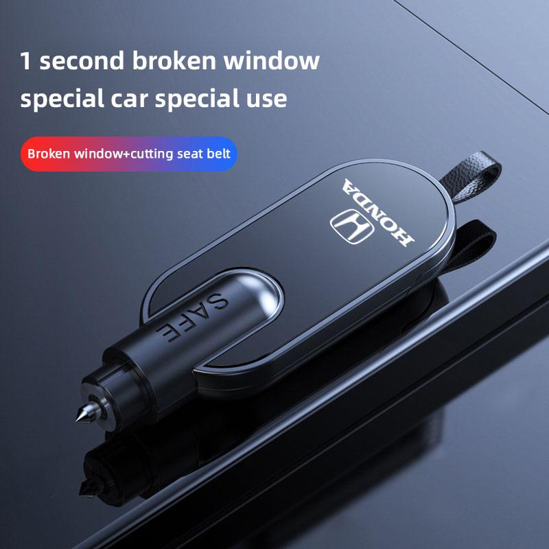CLSGX1 Car Window Breaker Hammer Seat Belt Cutter Emergency Escape Tools For Honda Civic Fit Jazz Accord Pilot CRV Odyssey Passport