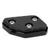 Motorcycle Side Stand Extension Pad Aluminum Alloy Anti Slip High Strength Kickstand Plate Enlarger for XMAX300 XMAX125 XMAX250 XMAX400 Black