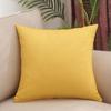Housse de coussin unie amovible lavable avec rembourrage Lit Canapé Voiture Support lombaire Décoration d'intérieur moderne minimaliste