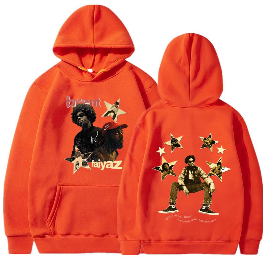 Rapper Brent Faiyaz Mikina s kapucí Hudební album Tisk Mikina s dlouhým rukávem Hip Hop Vintage Streetwear Unisex Gotické Oversized Pulovry
