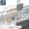 Kitchen Multi-Functional Storage Rack, Sink Drainer, Cup Holder, Cutting Board And Cloth Organizer, Dishwashing Basin Cleaning Supplies Storage Shelf