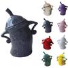 1PC Christmas Cookie Canister With Attitude Candy Jar Akimbo Resin Mugs Food Storage Jar With Lid