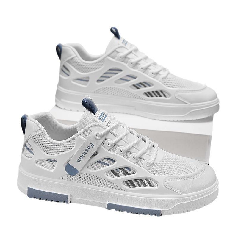 Men's Shoes Spring Breathable Deodorant Mesh Shoes Versatile Casual Board Shoes Student Sports Soft Sole