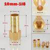 Hongtu Brass Female Thread Hose Connector - 1/8" 1/4" 3/8" BSP, 6-18mm Barb Tail End Fitting (Copper Adapter/Coupler)