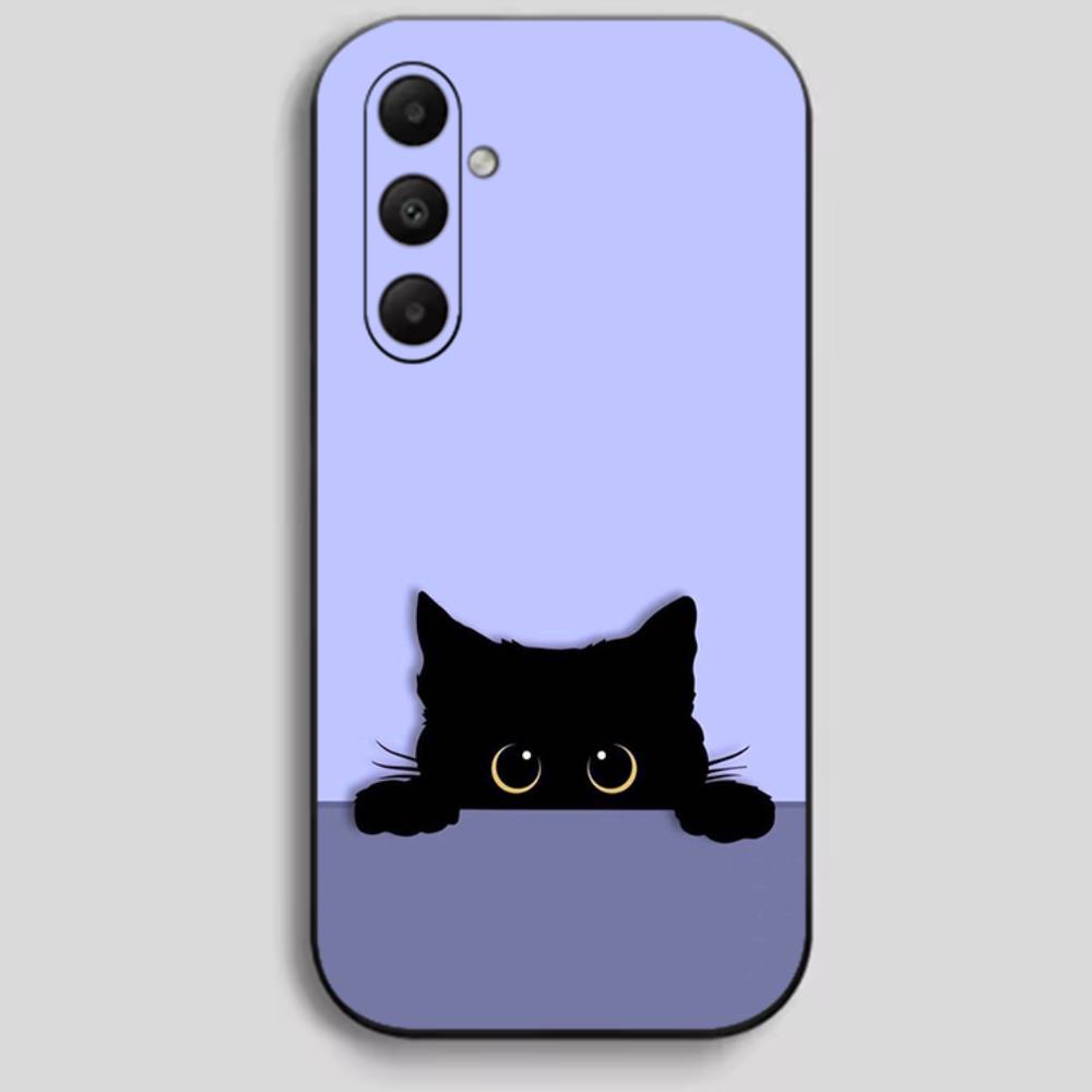 

Black Cat Black Soft Silicone Phone case for Samsung Galaxy A22,23,24,25,26,30,30s,31,32,33,34,35,36,42,50,51,52,53,54A55 24 Samsung A02