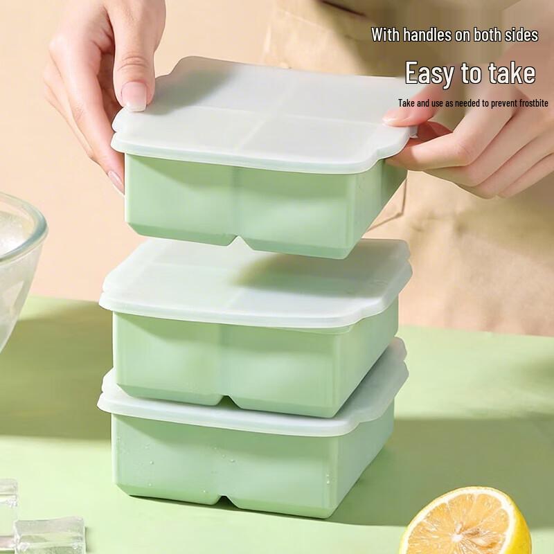 Baijie Food-Grade Silicone Large Ice Cube Mold Tray