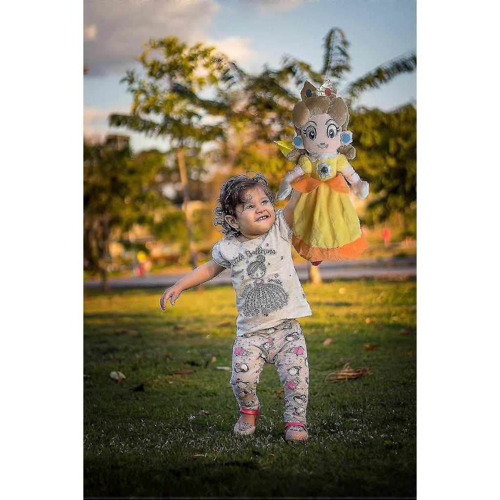 Serie Super All-star Personaggi Principessa Daisy Peluche 35 cm Principessa Daisy Peluche Carino Per Tutti I Fan(margherita)