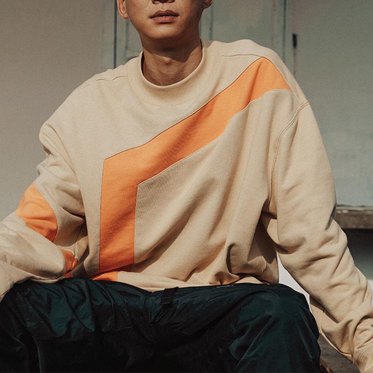 Vans Logo Print Casual Sport Pullover Hoodie Unisex Tops Khaki VN0A54NC7UE