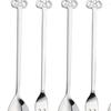 6 Pieces Christmas Flatware Forks and Spoons Set, Food Serving Utensils, Xmas Cutlery Kits