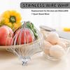 Stainless Wire Whip Whisk Electric Mixer Attachment for KMS8990NP 7QT KSM8990DP