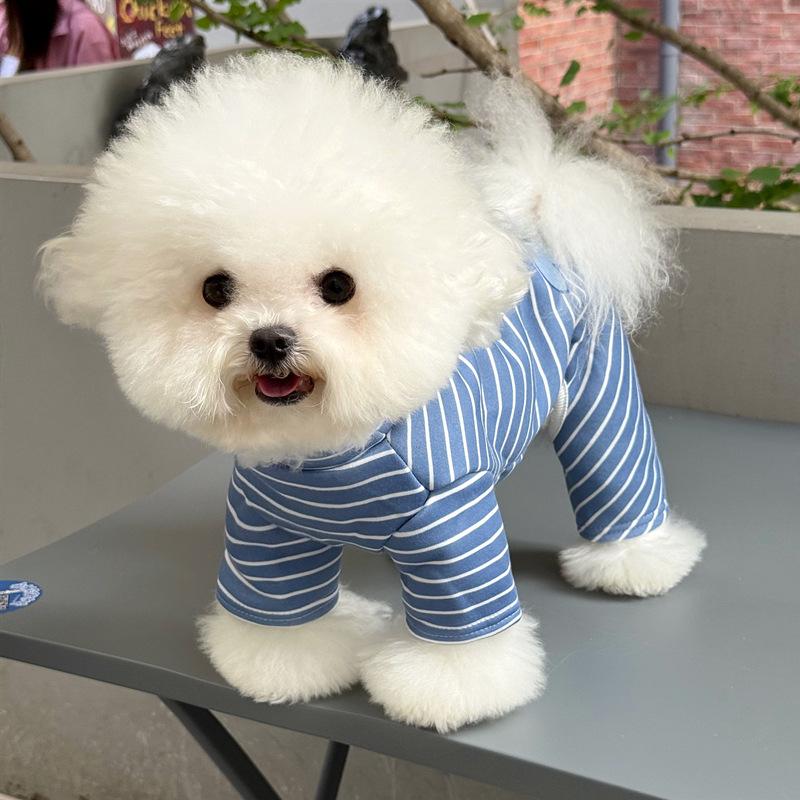 Dog Four-legged Clothing Teddy Bichon Small Dog Pomeranian VIP Schnauzer Traction Pet Clothing Autumn And Winter Clothing