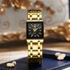 I Quartz Watch Casual Steel Belt Small Square Simple Fashion Quartz Women's Watch Waterproof Square Watch Women