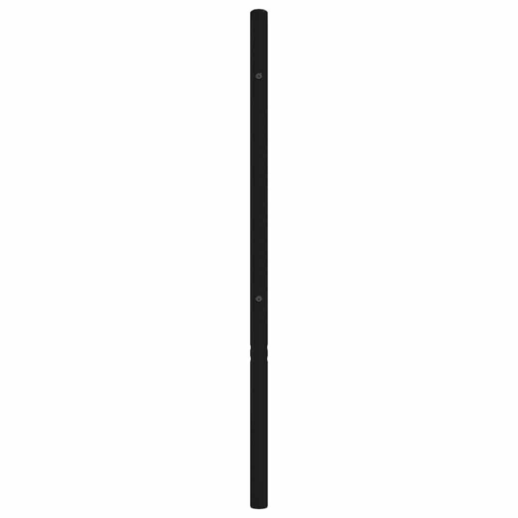 Vidaxl Metalowe Wezgłowie, Czarne, 90 Cm