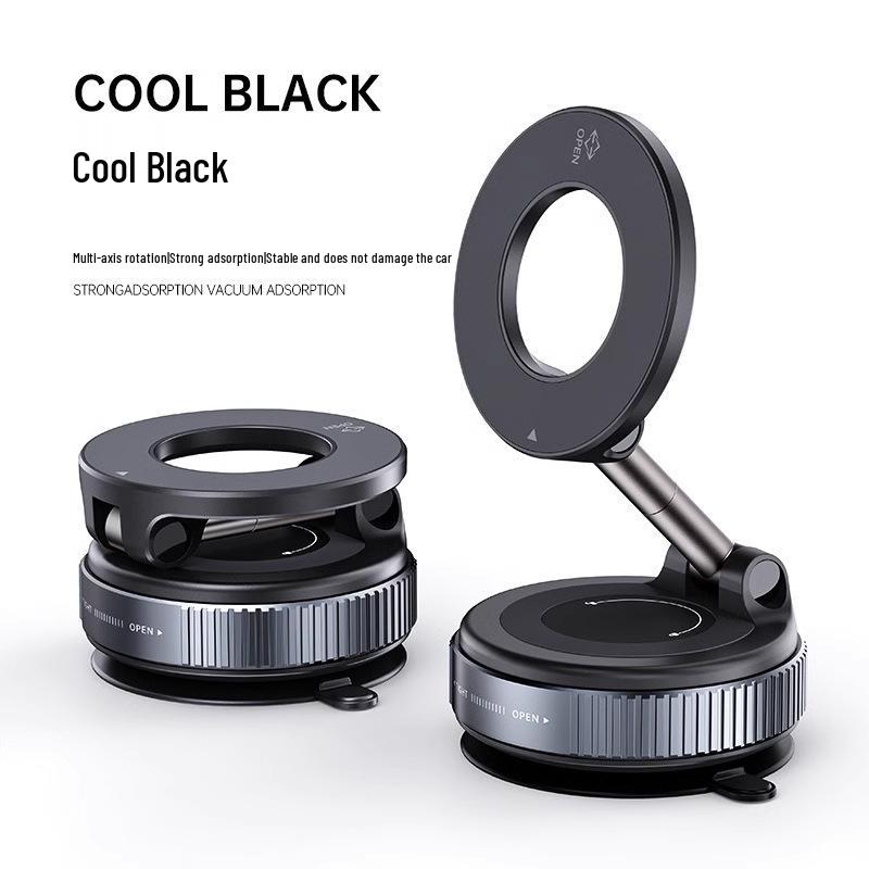 2026 Car Interior Magnetic Phone Holder with Aluminum Alloy Suction Cup чёрный