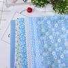 7Pcs 25x25cm Floral Patchwork Cotton Fabric Plain Cloth for DIY Sewing Quilting