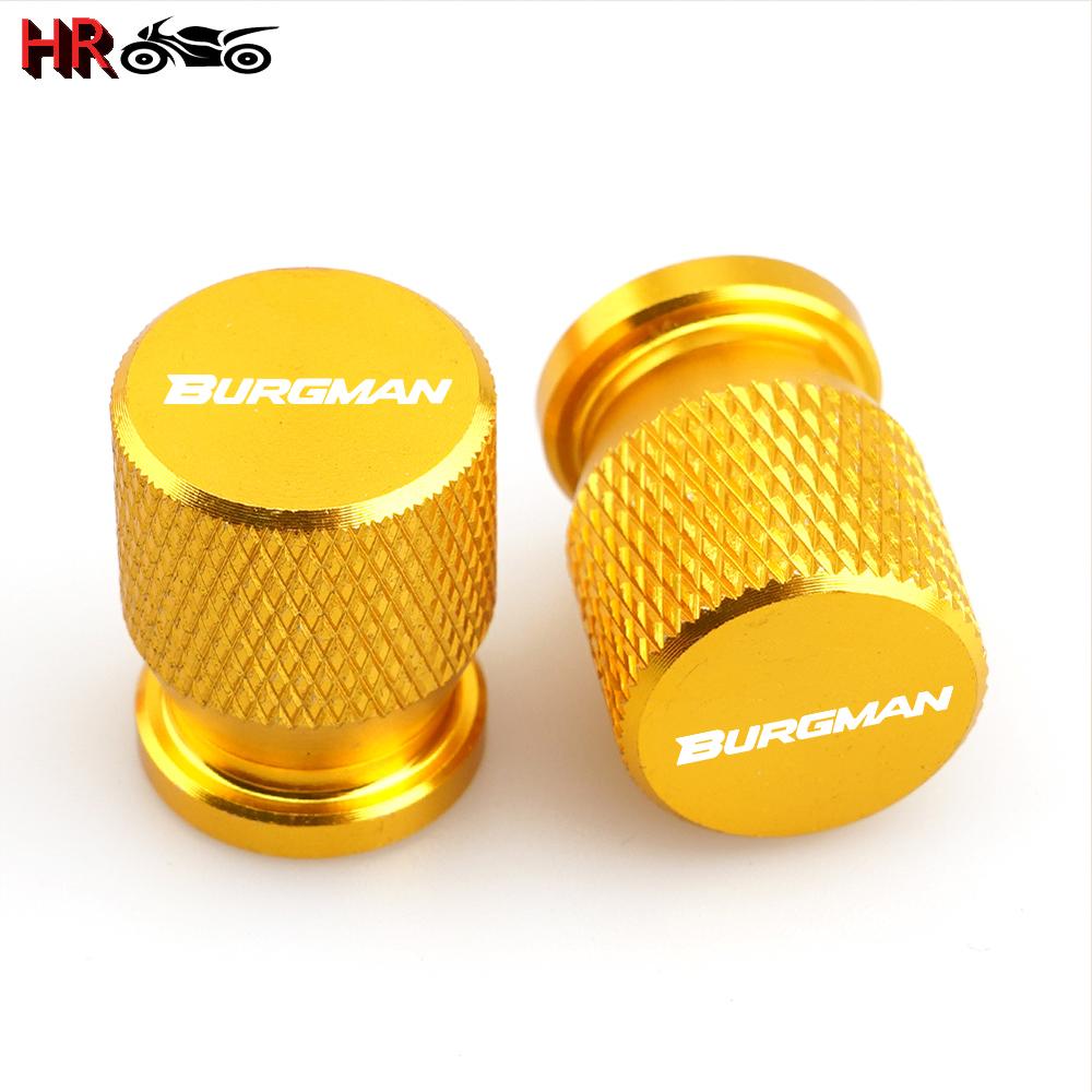 New Motorcycle CNC Accessories Wheel Tire Valve Stem Cap Cover For Suzuki BURGMAN AN 650 400 125 200 250 AN650 AN400 AN125