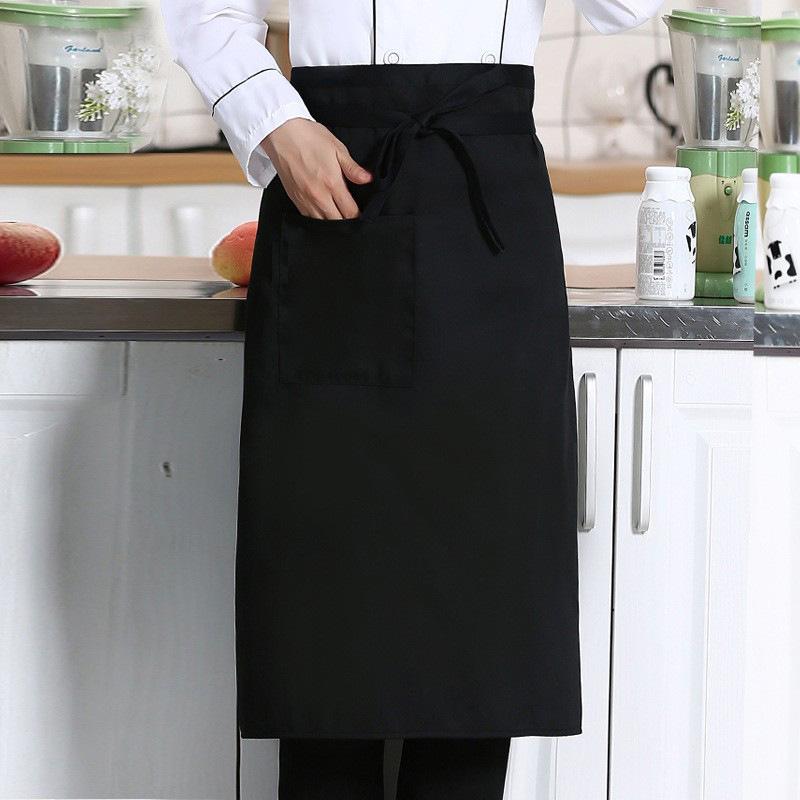 1pcs Chef's Apron Half-length Neck-hanging El Cooking Restaurant Restaurant Coffee Bar Waiter Work Apron Unisex Striped Apron
