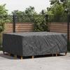 Solid Black Furniture Cover 250 x 210 x 70 cm 210D
