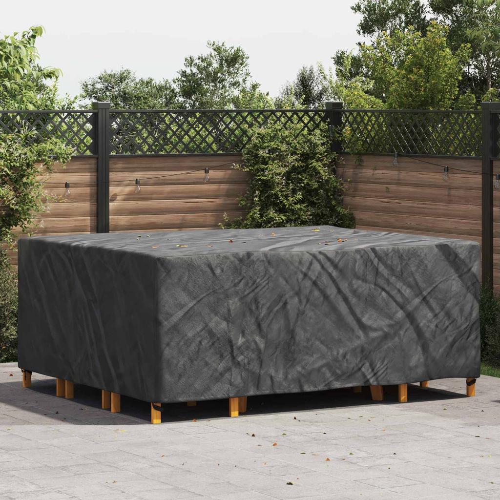 Solid Black Furniture Cover 250 x 210 x 70 cm 210D