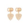 Stud Earrings Women's Light Gold E1146CDLCY-D301