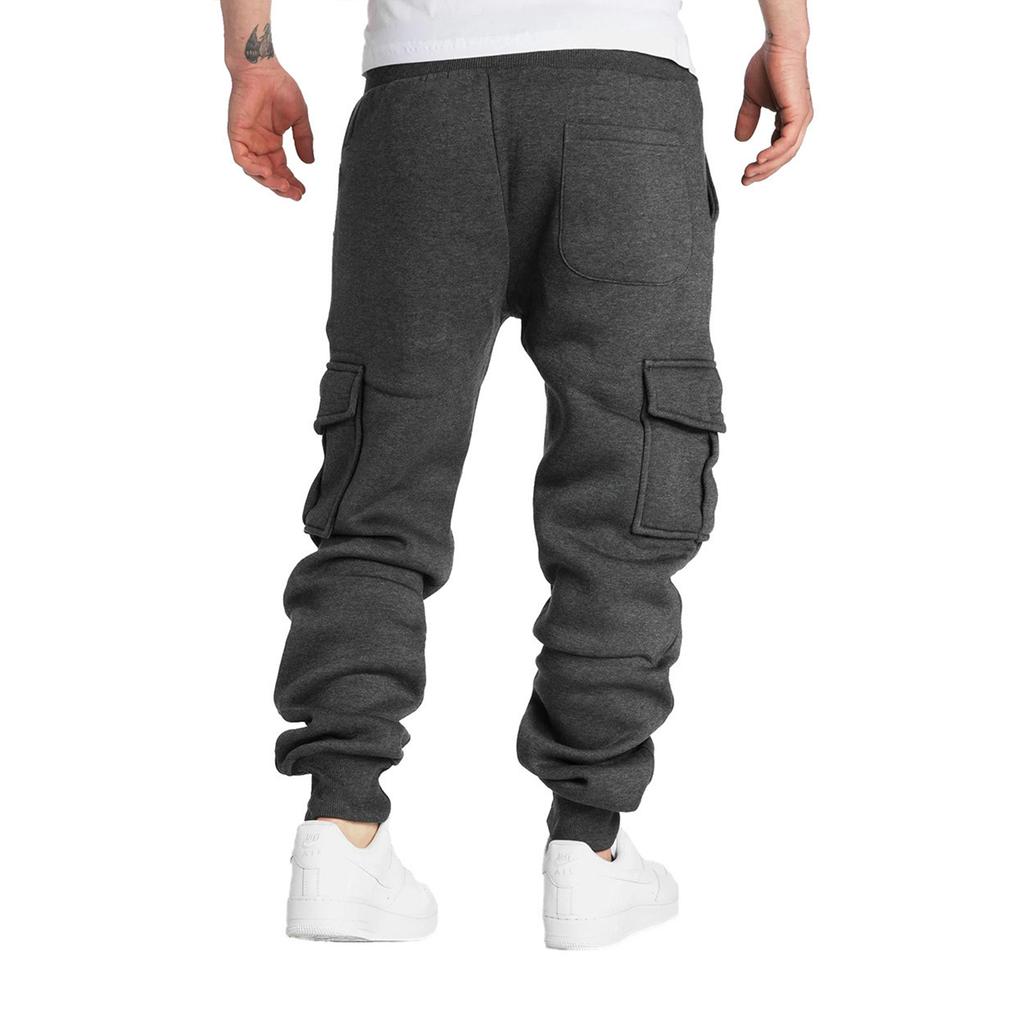 Pantaloni Cargo da Uomo con Tasche Multiple Jogger Casual Atletici per Autunno e Inverno