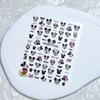 Disney Cartoon Mickey Minnie Relief Nail Stickers Kawaii Stitch Relief Nail Stickers Snow White Stickers DIY Mobile Phone Stickers