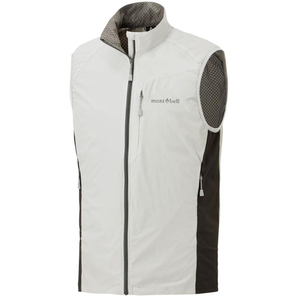 MONTBELL Solid Color Windproof Warm Stand Collar Vest Men's