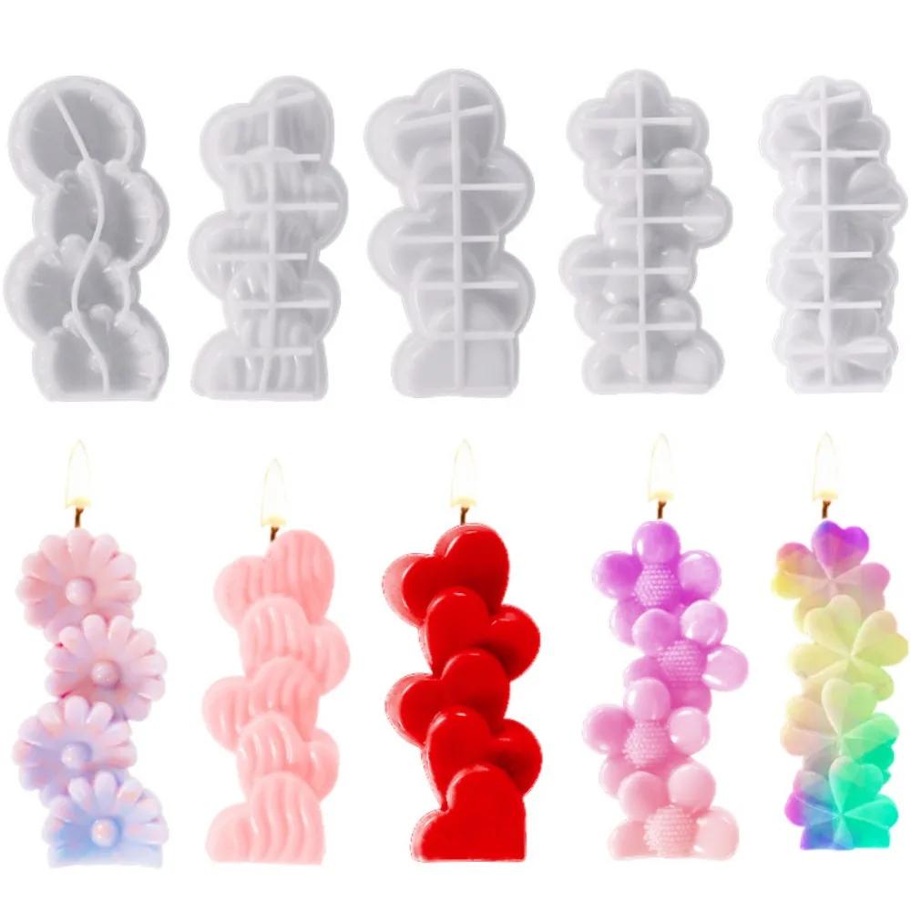 3D Liebe Herz Silikon Kerze Form DIY Aromatherapie Gips Seife Mold Home Decor Ornament Handgemachte Kerze Herstellung Harz Formen NEUE