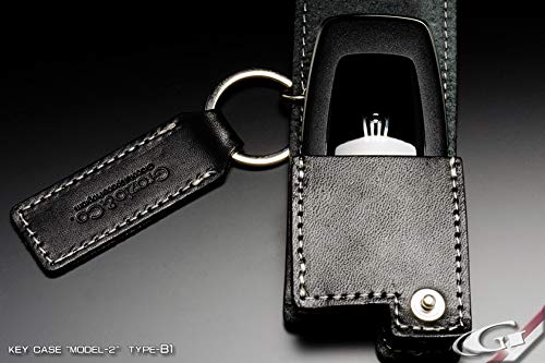 Grazio&Co.Tochigi Leather Key Case MODEL-II TYPE-B BR*CPG Brown + Champagne