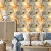 Ink Wallpaper Beige, Gold, Cream and Brown for Living Room and Bedroom 50x1000