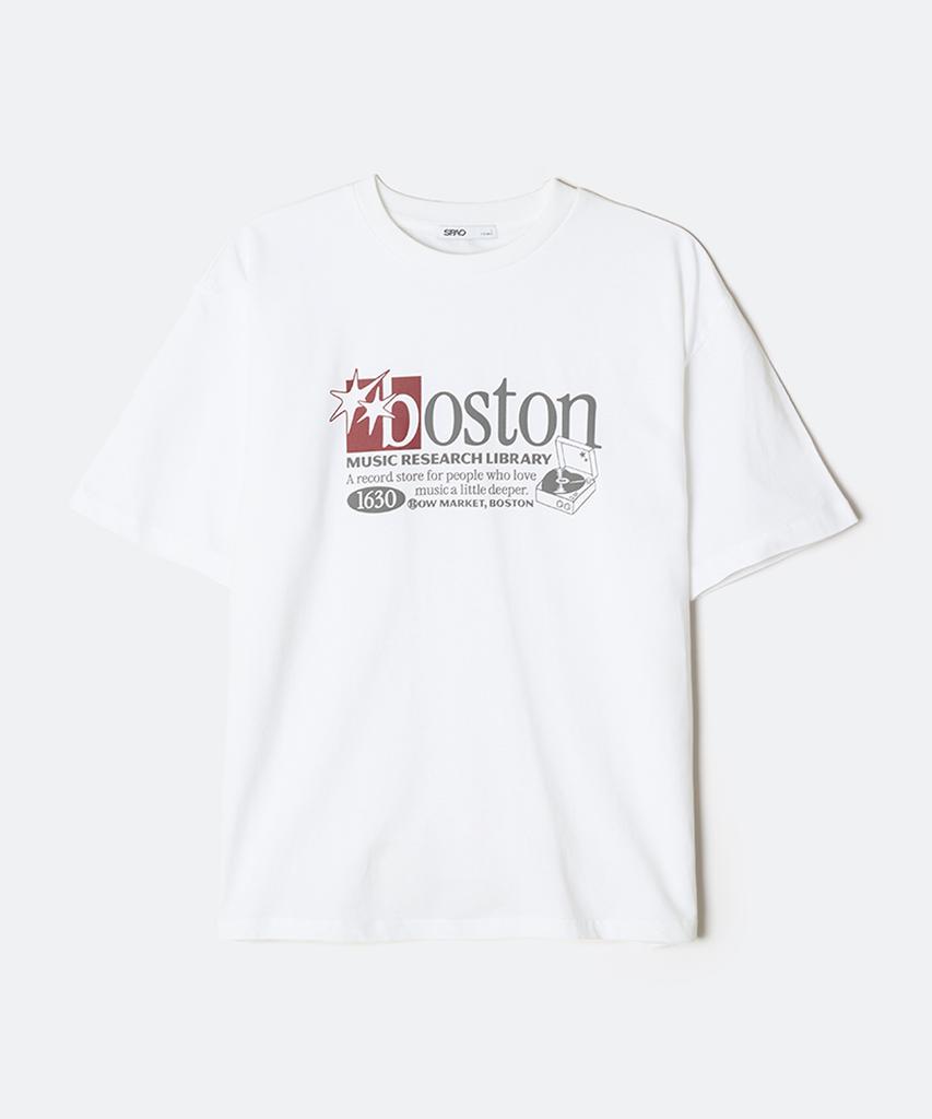 Seupao Boston Illustration Short Sleeve T-Shirt_Sprpg25C70