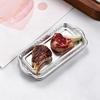 10Pcs Miniature Simulated Steak Set with Vintage Silver Serving Trays Odorless Safe for Kids Pretend Play Diorama Craft Projects