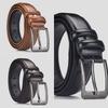 PU Leather Men's Leather Belt Adjustable Waistband Fashion Men's Waist Strap Gifts
