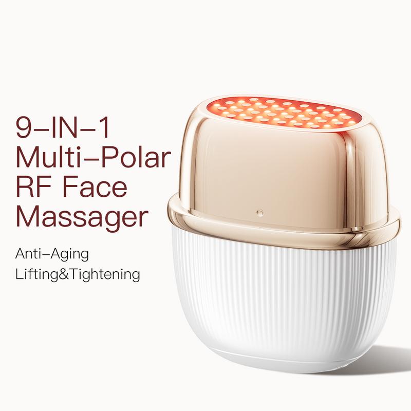 ANLAN Multi-Polar RF Beauty Device Skin Tightening Anti-Aging Wrinkle 3Color LED Skincare 24K Gold Face Radiofrequency Massager