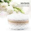 10m Natural Jute Roll with Heart Shaped Lace 6cm Width Hessian Burlap for Christmas Wedding