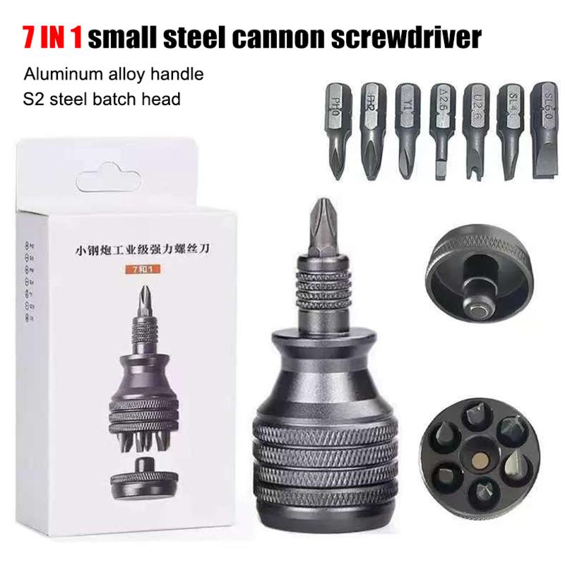 

7 In 1 Aluminum Alloy Multi-Function Screwdriver Set Mini Screwdriver Kit Home Repair Hand Tools High Hardness