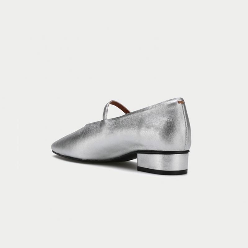 Thommcan Women S Comfort Mary Jane pumpS Silver 8tmmi25S7r