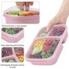 1/4pcs Bento Lunch Box Set 3 Compartment Food Storage Containers Wheat Straw Meal Prep Lunch Box Plastic Food Storage Containers